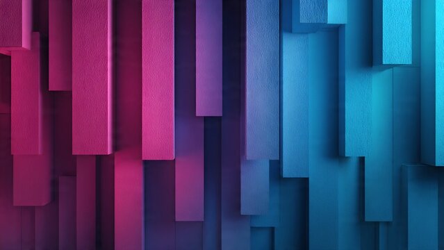 abstract background with blue and pink bloks