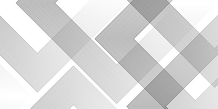 Geometric diagonal oblique vector curve gradient black and white graphic stripe line. Repeated fine diagonal lines Thin slash line stripes diagonal vector elegant background