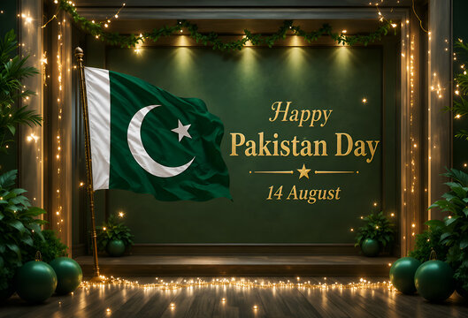 Pakistan anniversery celeberation and decoration