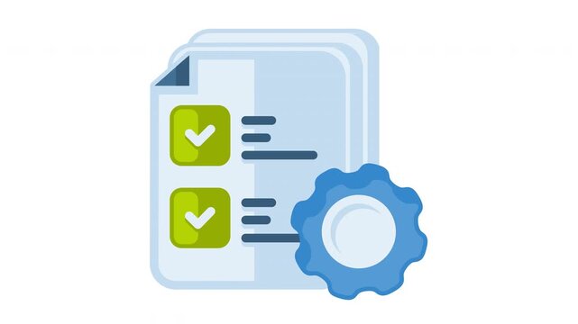 Animated task management icon