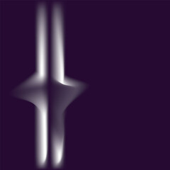 Abstract dark violet background with smooth vertical white glowing lines and waves © SarifinJahan