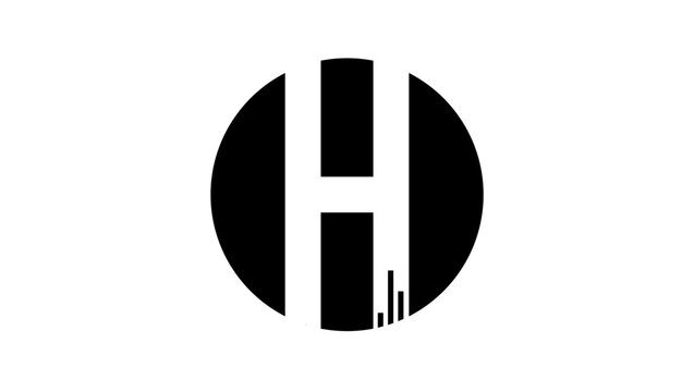 Houston logo, black isolated vector silhouette