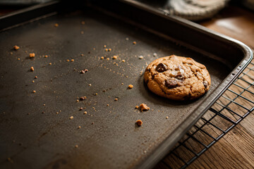 Fototapeta premium Last Cookie on Baking Tray
