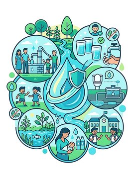 Clean water access and hygiene practices for community health