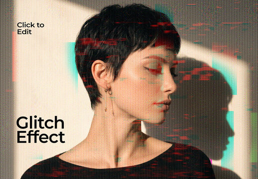 Glitch Photo Effect Template