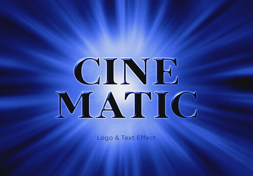 Cinematic Light Burst Logo & Text Effect
