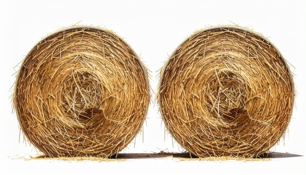 Golden cylindrical hay bales embody agriculture, texture, and rural farming tradition.