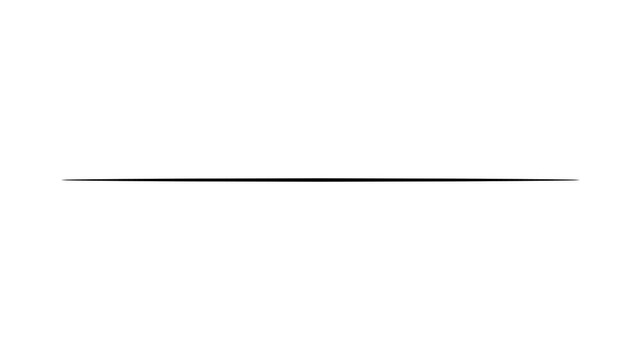 Thin horizontal black line design for divider, underline, minimal poster, modern template, Motion graphics of line