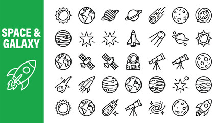 rocket vector icon set. Rocket launch icon set, Launch spaceship or spacecraft © Rimi