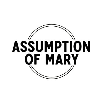 Assumption of Mary logo, religious symbol, christian icon