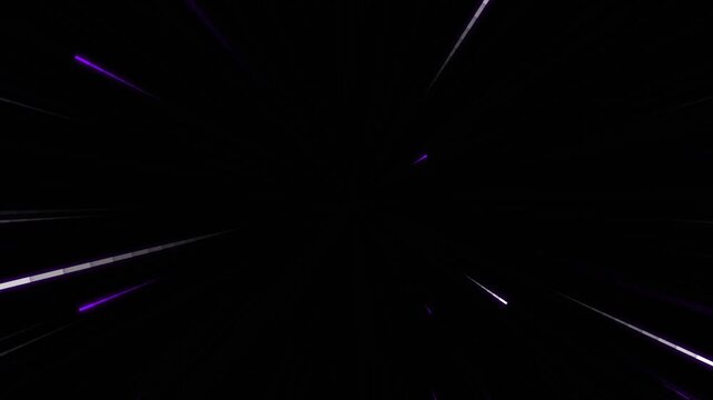 Purple space hyper jump motion background with glowing star streaks, ideal for websites, video intros, presentations, and digital backdrops.