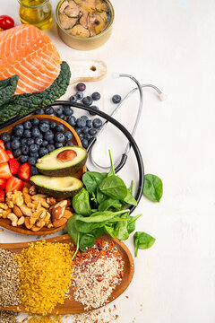 Healthy lifestyle diet food concept for healthy heart.