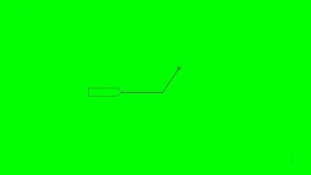 Minimalist lower third interface element with clean geometric lines and elegant callout box for modern digital video motion graphic projects