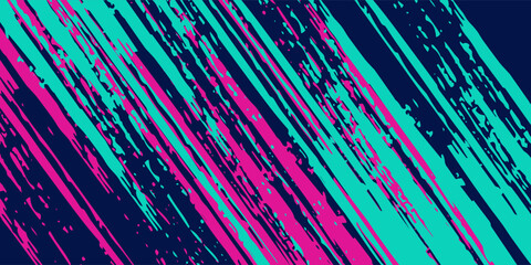 Car sticker wrap banner abstract sporty lines pink blue greenish grunge color combination brush storm thunder modern pattern racing motorsport. © topi