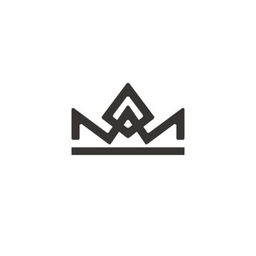 Royal luxury crown logo design