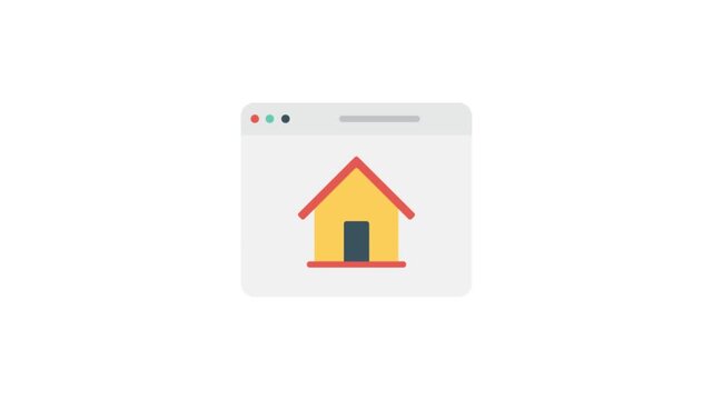 House Sale Online Icon Animation