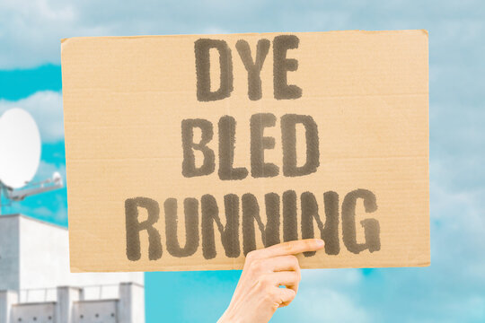 "Dye Bled Running" Color spread beyond intended area. DYE. BLED. RUNNING. COLOR. SPREAD.