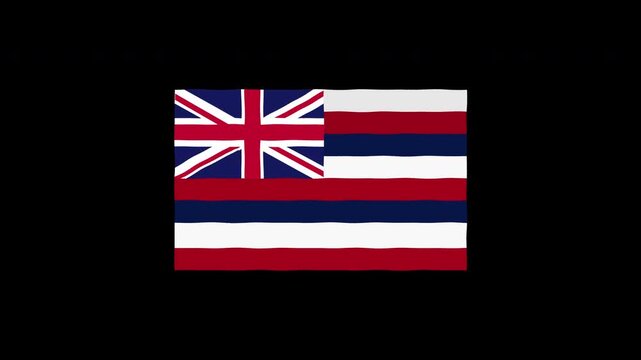 Waving United Kingdom Flag Animation Loop Motion Graphics 4K