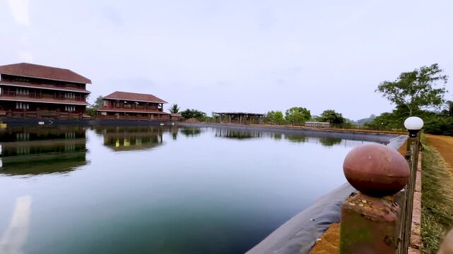 View of Tilari Jungle resort in Chandgad with in the forest of Western Ghat