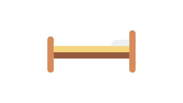 Single Bed Icon Animation