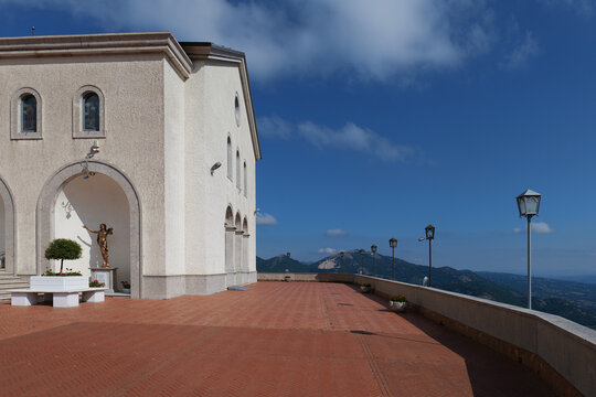 A sanctuary dedicated to Jesus in the mountains of the province of Avellino in Montella, Italy.