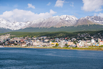 Aerial view of the port of Ushuaia, Argentina, South America © Chenxiaoyang