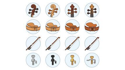 Obraz premium Lego Brick Building Blocks Icons.