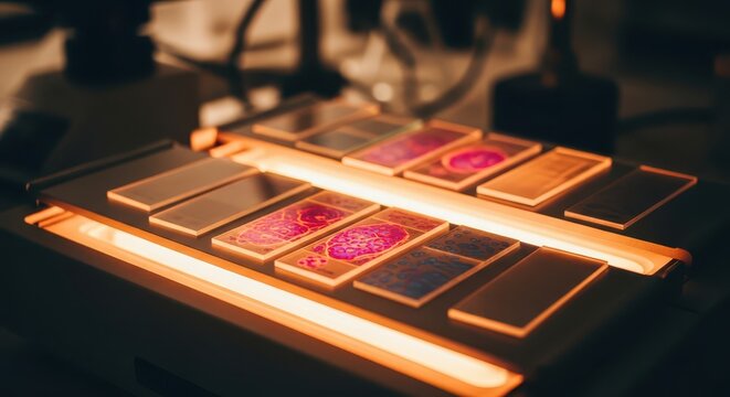 Microscope Slides Warming in a Laboratory Setting