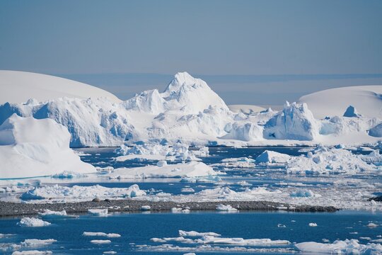 floating ice and glacier @ antarctica
