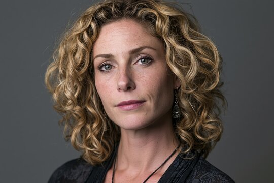 Professional headshot of businesswoman manager neutral expres