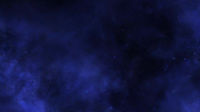 Animated abstract smoke with glowing particles