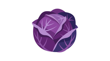 Fototapeta premium Stylized Purple Rose Illustration with Artistic Design.