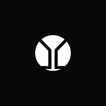 Modern Letter Y Logo Geometric Minimal Abstract Lettermark Monogram Vector