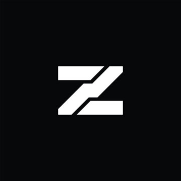 Modern Letter Z Logo Geometric Minimal Abstract Lettermark Monogram Vector