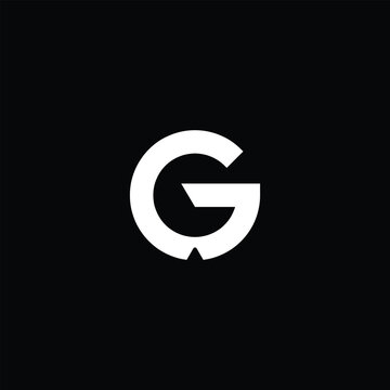 Modern Letter G Logo Geometric Minimal Abstract Lettermark Monogram Vector