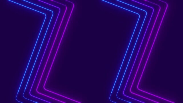 High-Tech Neon Geometric Background Bumper Video Animation
