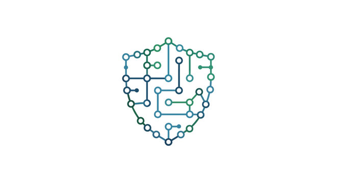 Digital Shield Network Security Icon