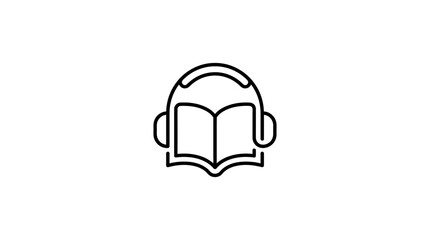 Fototapeta premium Audiobook Icon Vector