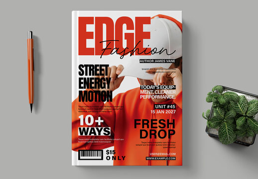 Fashion Magazine Cover Template