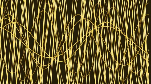 Yellow lines on dark background texture.