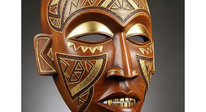 the mask from wood