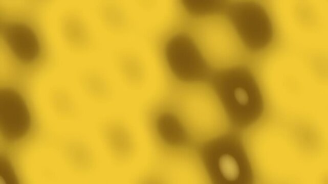 Blurry Yellow Honeycomb Pattern Closeup.