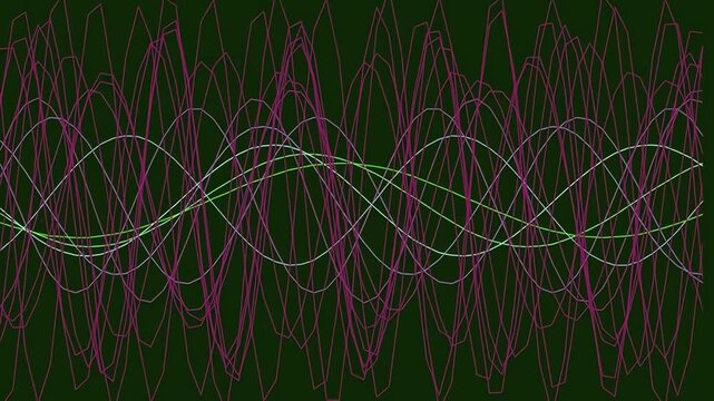 Colorful abstract background with wavy lines.