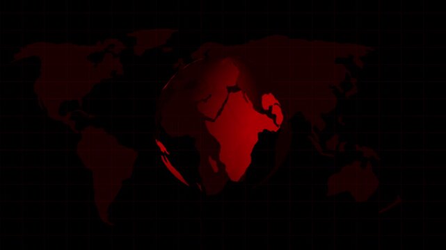 Animated white earth globe on.global connectivity and worldwide concepts animation.4k animation graphics video.