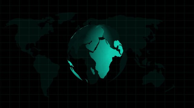 Animated white earth globe on.global connectivity and worldwide concepts animation.4k animation graphics video.