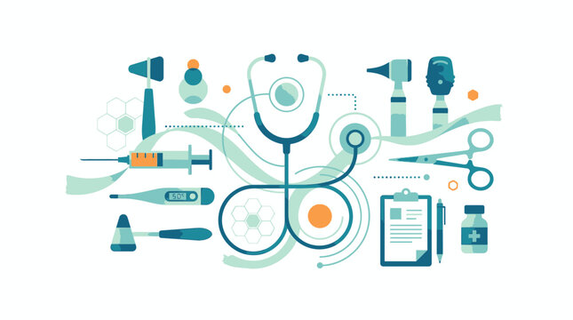 Medical tools and equipment for healthcare professionals in a clinic
