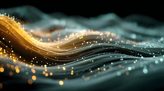 Vibrant light streaks generate remarkable visual depth encourage creative inspiration image illustration