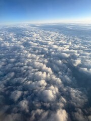 Naklejka premium the sky from a flying height