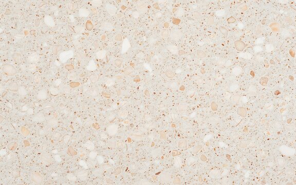 Light beige terrazzo stone texture with natural aggregate fragments