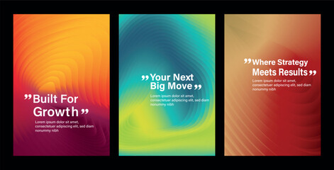 Fototapeta premium Font And Paper Product With Fluid Gradient Effect For Poster Design.